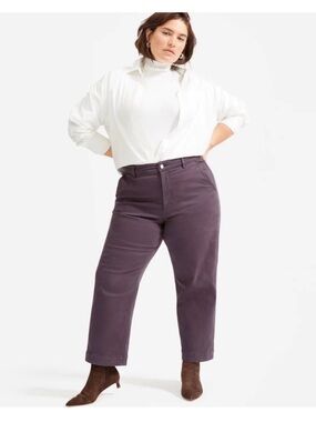 High-Rise Straight Crop Pants in shadow